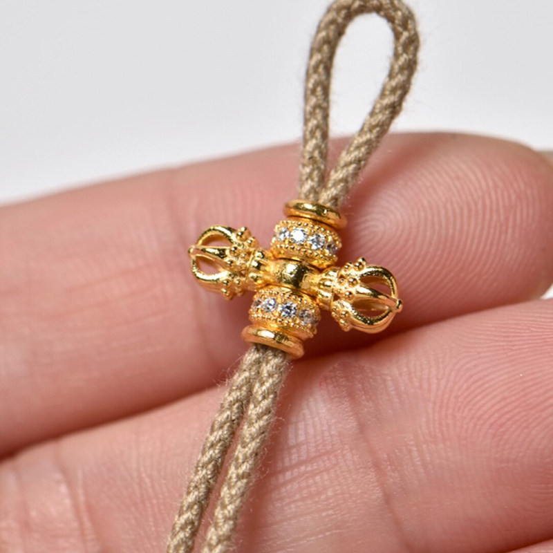 法国capinkofin18K色金刚杵组合线束背云文玩手串念珠挂坠星月