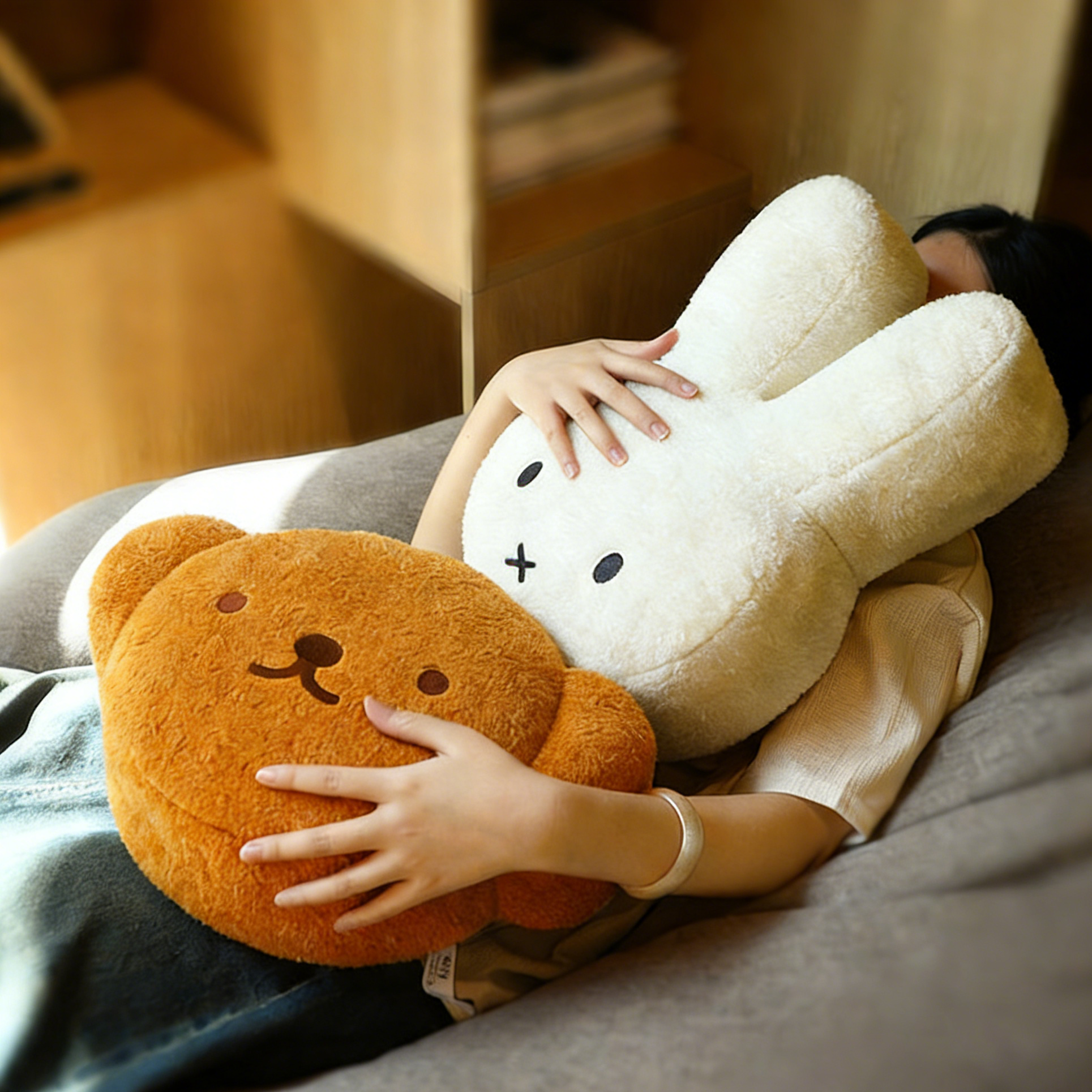 米菲兔睡觉抱枕女生睡觉专用床上玩偶枕头情侣抱枕礼物,居家布艺,靠垫/抱枕,淘宝优惠券,粉丝福利购,淘宝优惠卷