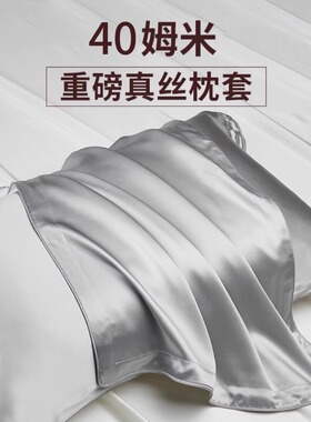 【外贸清仓】40姆米真丝枕套一对100%桑蚕丝枕芯套丝绸枕头套枕巾