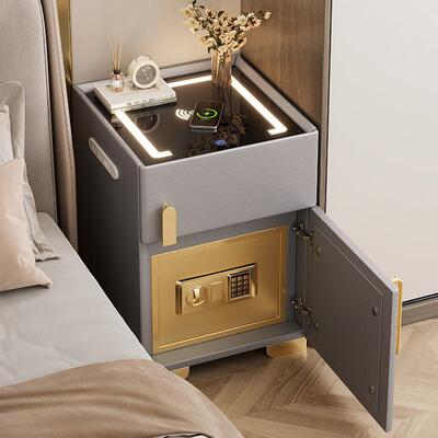 Smart bedside cabinet safe integrated luxury and high sense home bedroom 2024 new multifunctional