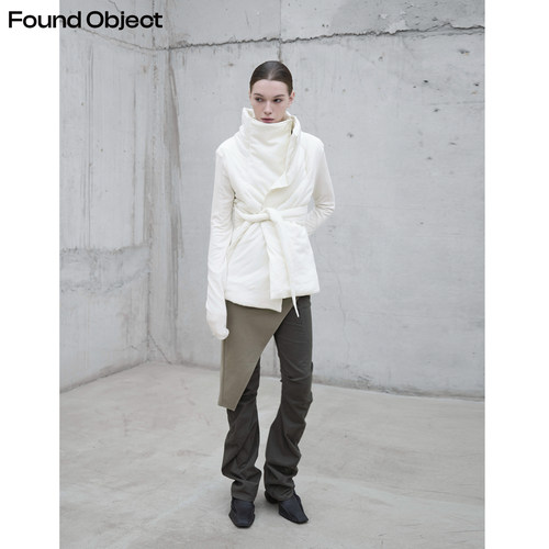 FoundObject立领中缝棉服外套