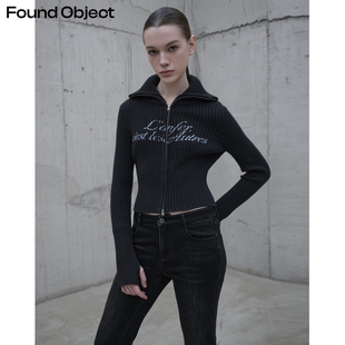 Found Object 他人即地狱*罗纹针织开衫外套 Écriture Cardigan