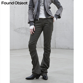 Found Pants Flügel Object 细斜纹梭织堆叠曲线剪裁休闲长裤