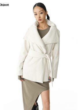 Found Object立领束腰系带包裹感棉服外套 Apathisch Wrap Jacket