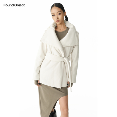 Found Object立领束腰系带包裹感棉服外套 Apathisch Wrap Jacket