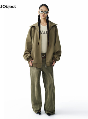 Found Object 原创设计缎光结构感冲锋夹克外套 Satin Zip Jacket