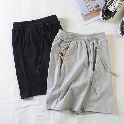 cotton sport shorts jogger pants for men夏季男士短裤五分灰色