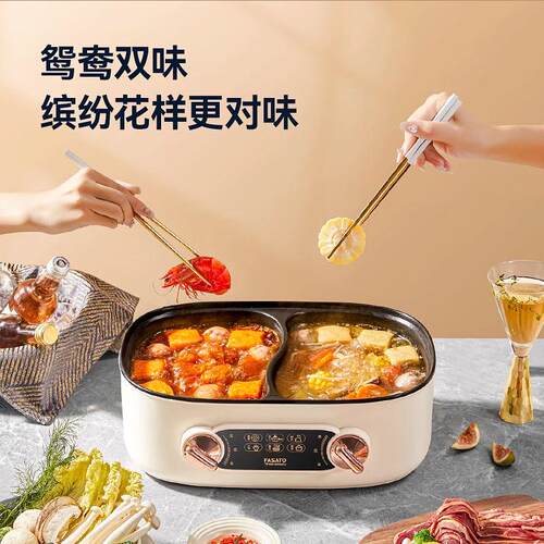 德国新款电火锅家用鸳鸯锅多功能