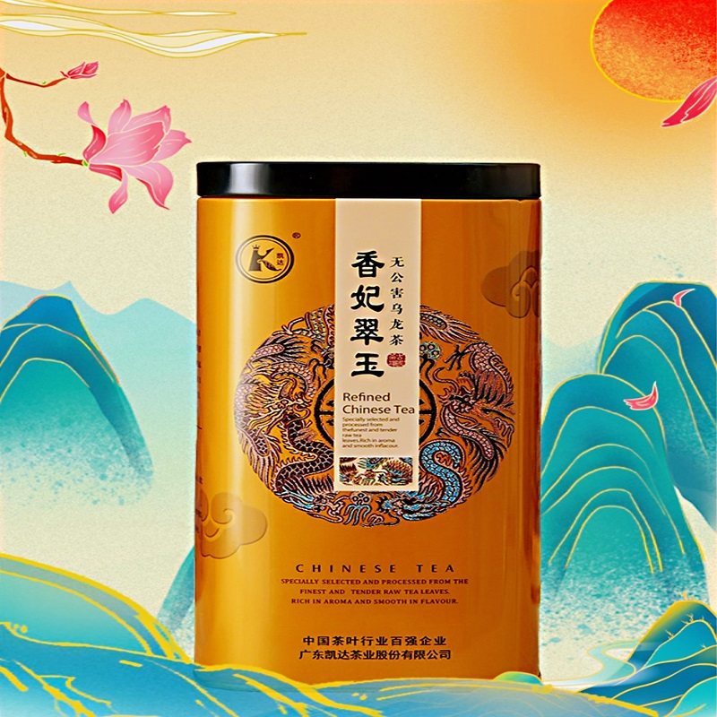凯达香妃翠玉春茶广东十大名茶凤凰单丛梅州乌龙茶叶送礼罐装200g