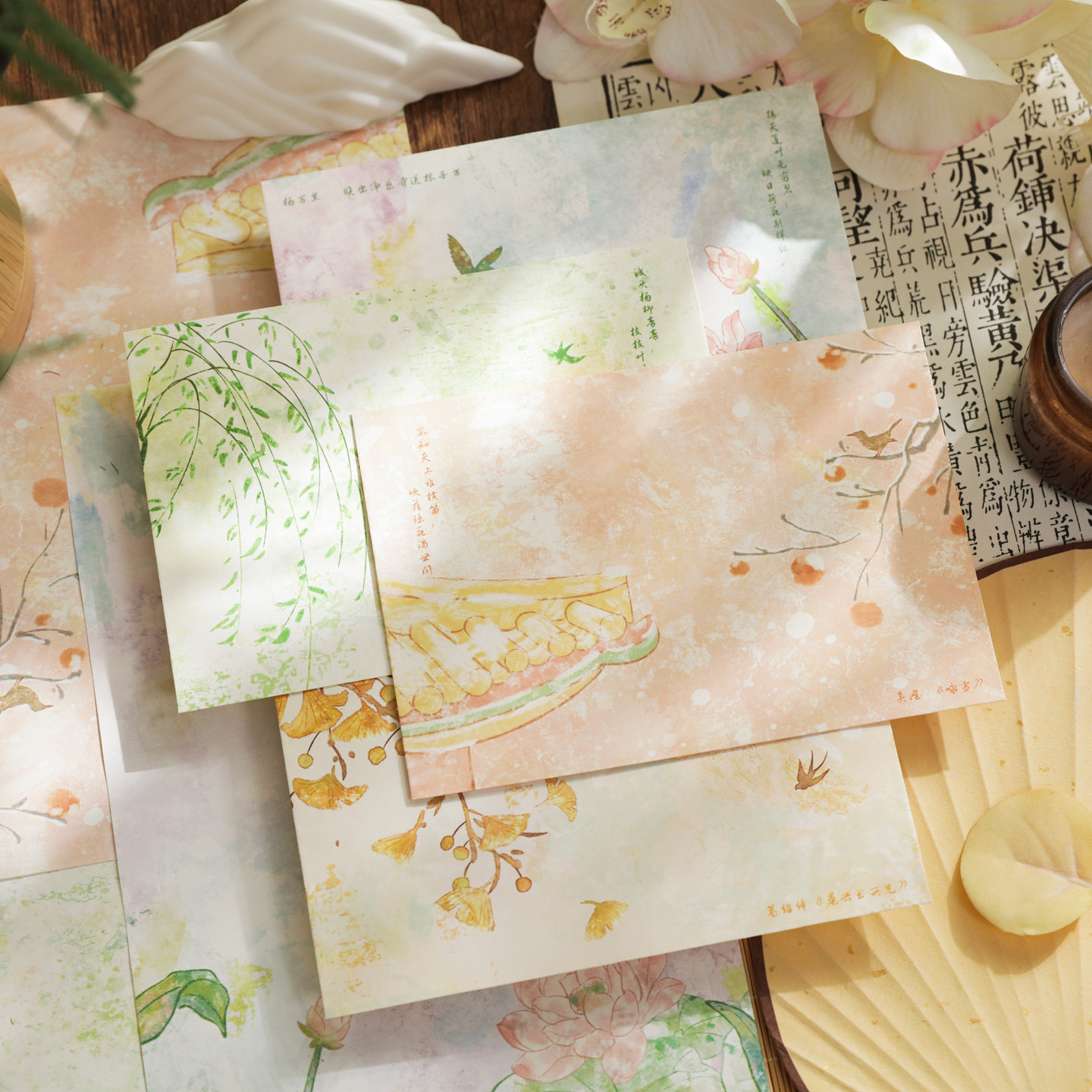 四季如风信封信纸套装简约可爱手绘高颜值仪式感送朋友亲人手写空白信笺创意文艺生日礼物手写情书信浪漫信笺,文具电教/文化用品/商务用品,信封,淘宝优惠券,粉丝福利购,淘宝优惠卷