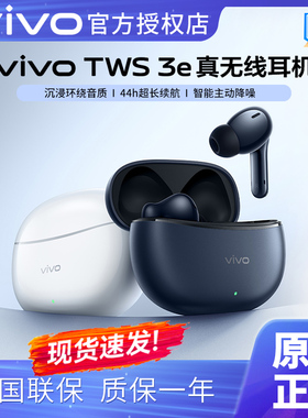 vivo TWS 3e蓝牙耳机沉浸音质超长续航智能主动降噪通用苹果华为