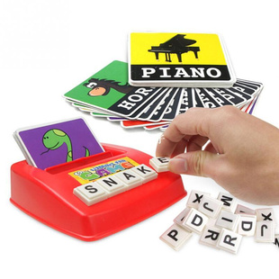 Alphabet Letters Figure Spelling Games Cards English Word Pu