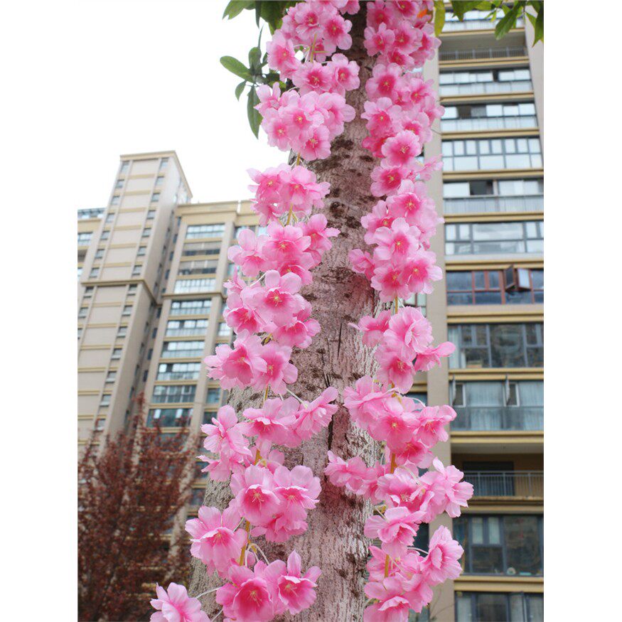 加密彷真樱花藤条藤蔓花