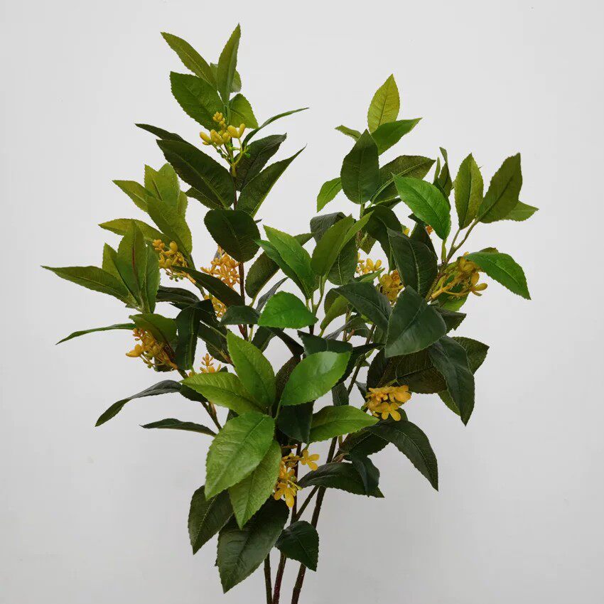 桂花枝绿植仿真花高级感逼真假花花束摆件客厅插花花艺装饰花摆设