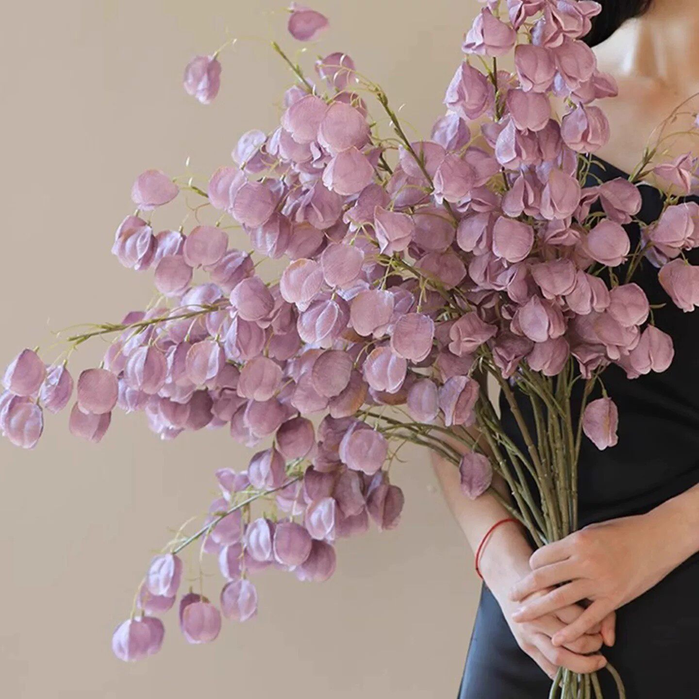 高端仿生花卉逼真干花栾树灯笼果假花仿真花摆设装饰高档轻奢仿生