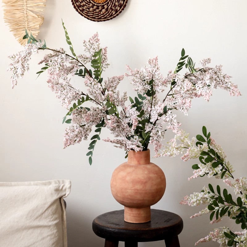 仿真花槐蕊花槐花假花家居客厅玄关装饰摆件橱窗背景拍摄道具