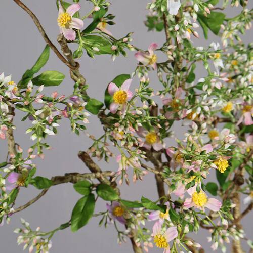 高级海棠花长枝仿真花果轻奢高端花艺客厅假花桌面装饰禅意宋代