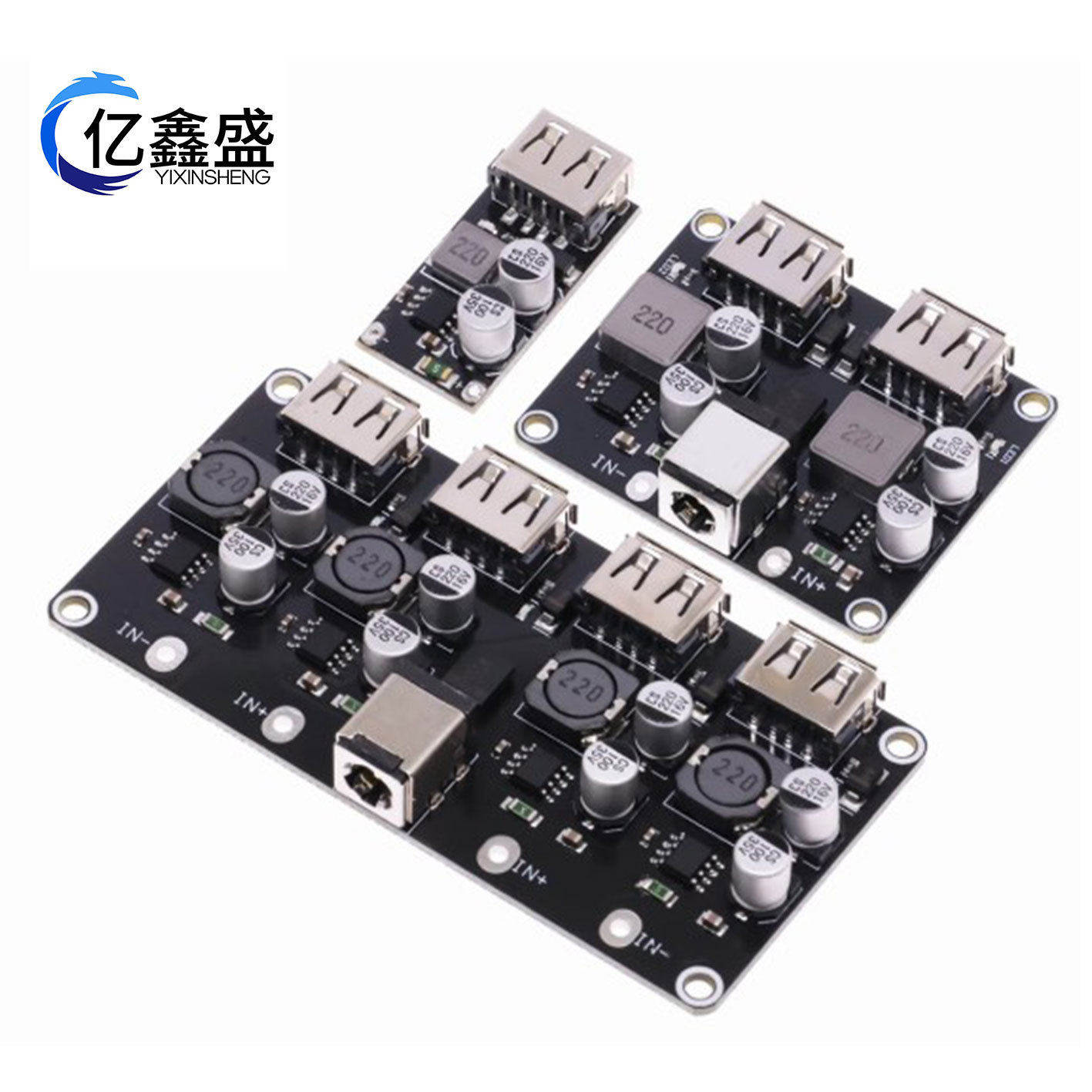 直流降压模块 QC2.0 QC3.0 快充 USB 手机充电板支持苹果华为FCP