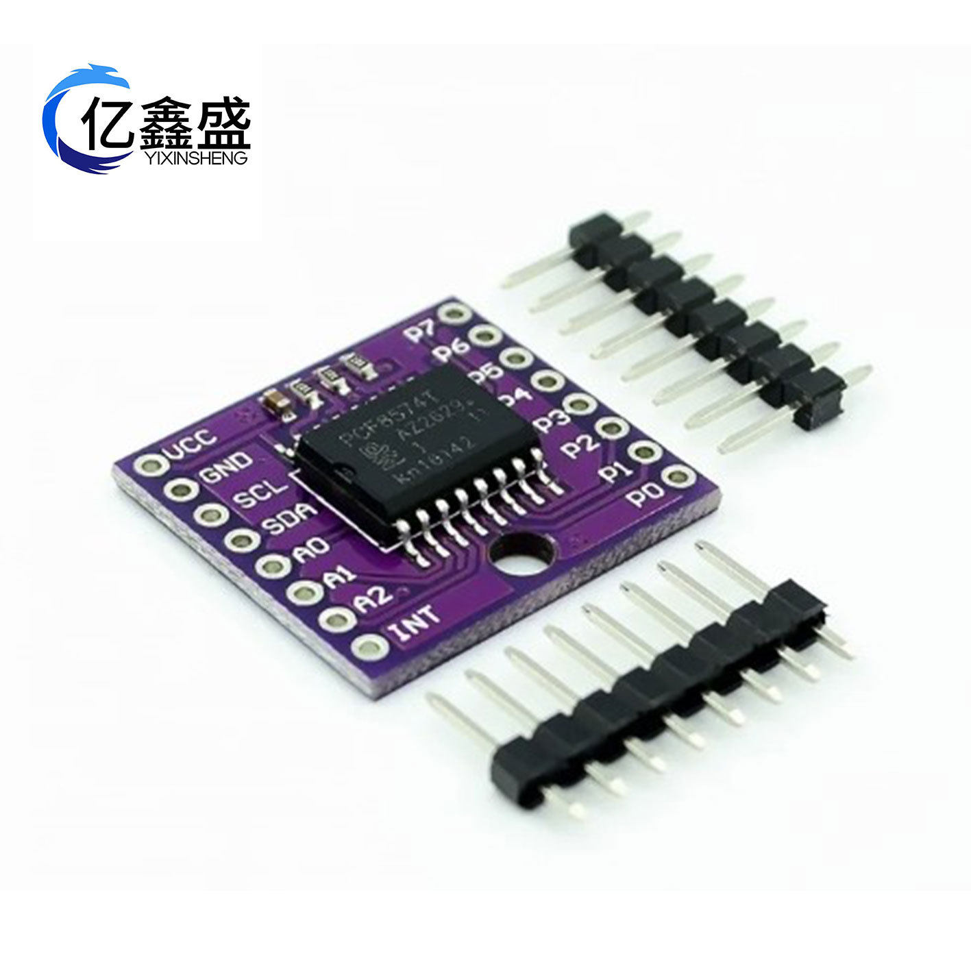 MCU-8574 PCF8574T I2C总线8位远程I/O扩展模块大电流