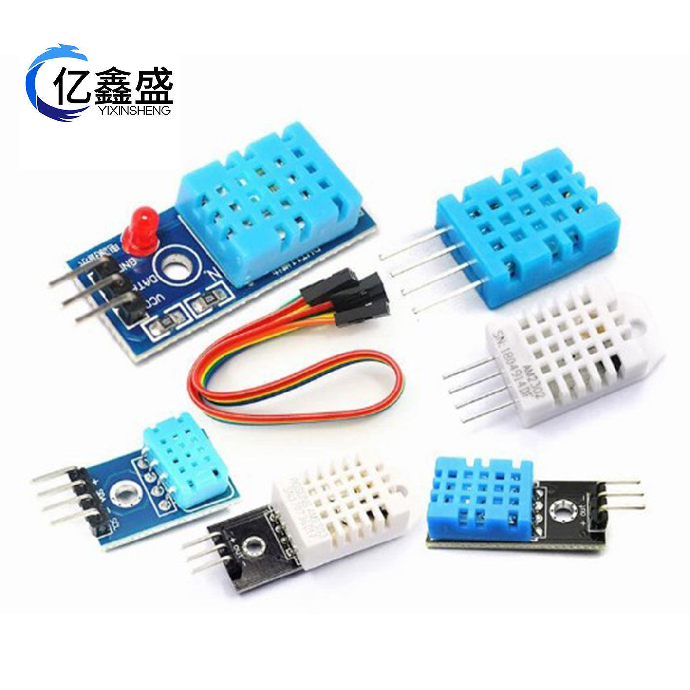 DHT11 DHT22 M01-SHT20 温湿度传感器模块红板黑板蓝板 wifi模块