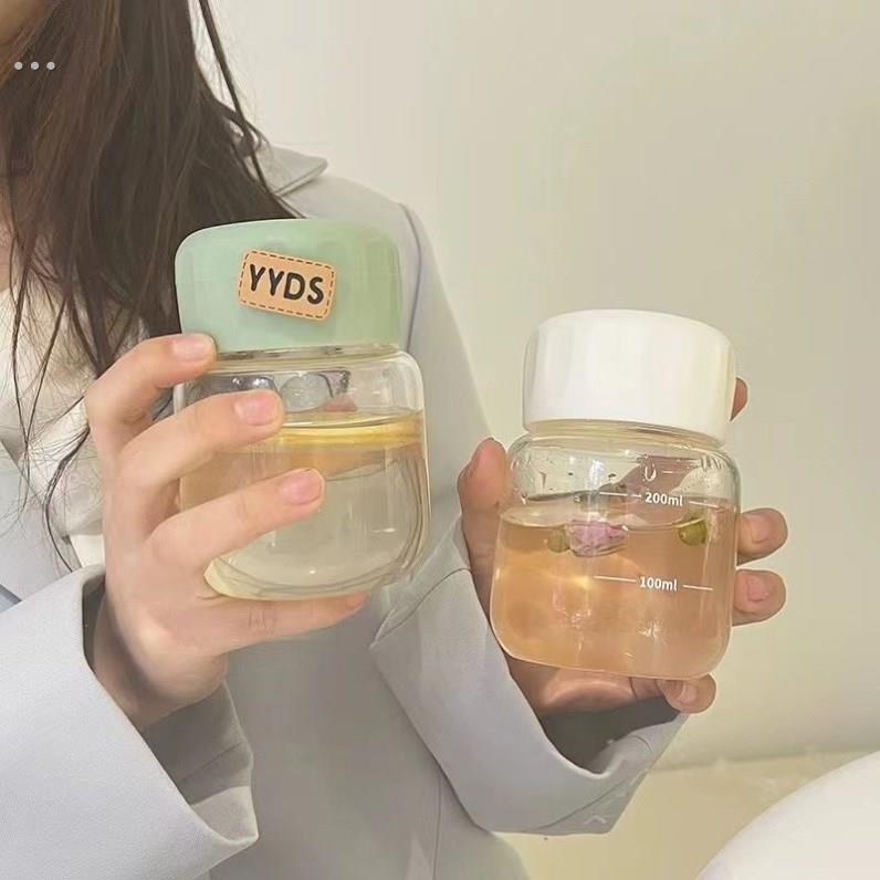 迷你小容量便携小水杯100ml可爱超小玻璃杯小巧180女透明小号口袋