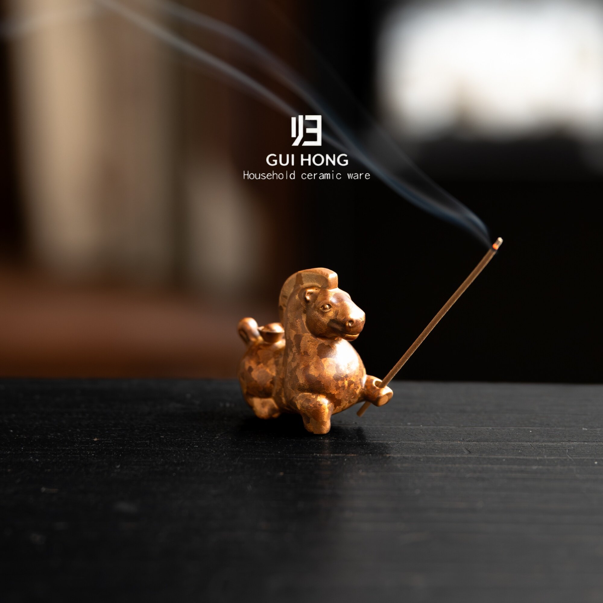 归鸿香炉室内古铜线香香插茶道摆件熏香精致线香炉小马底座托盘,餐饮具,茶道/香炉,淘宝优惠券,粉丝福利购,淘宝优惠卷