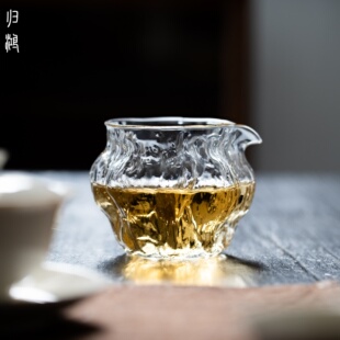 归鸿玻璃公道杯高硼硅防烫防滑分茶杯鹰嘴大容量简约家用玻璃公杯