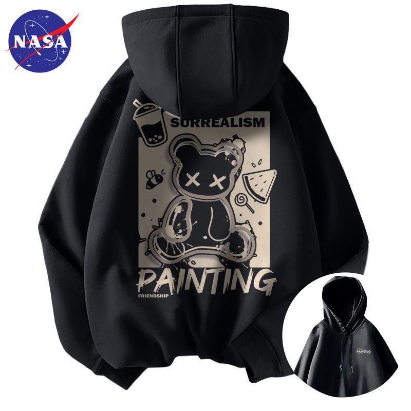 NASA美式休闲连帽卫衣