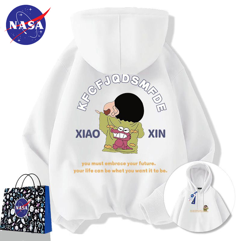 蜡笔小新NASA连帽卫衣