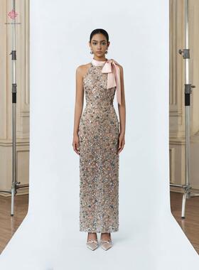 DeTHEIA越南品牌O'RE Hill O'ER DALE系列亮片中长连衣裙定制