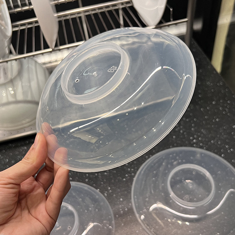加厚透明PP5保鲜盖冰箱冷藏可叠加耐热微波炉加热盖子专用防油溅