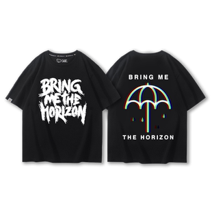 BRING ME THE HORIZON死核乐队短袖男夏季重金属核摇滚休闲上衣服
