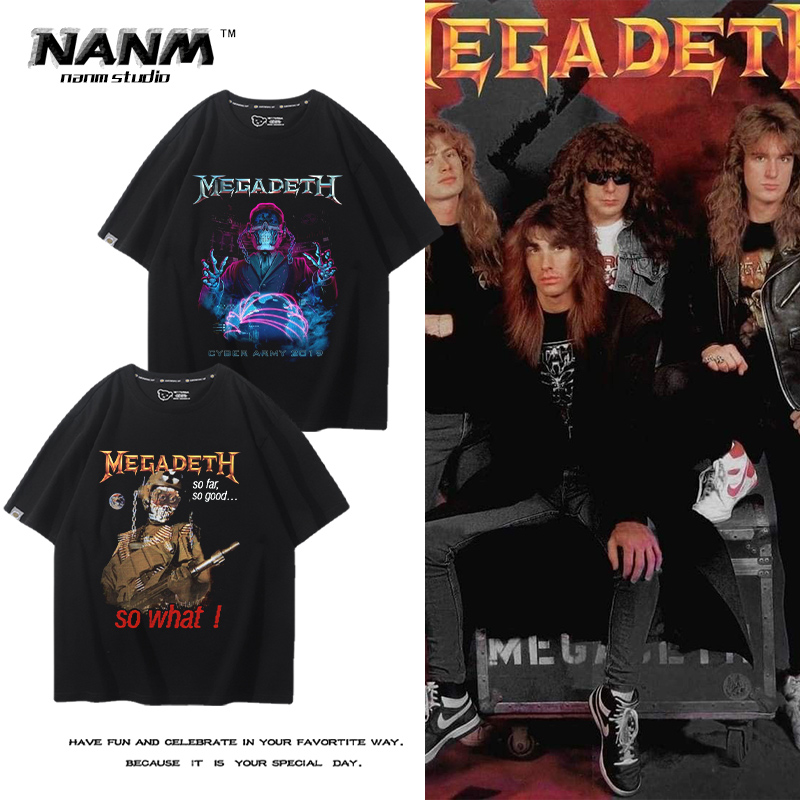 金属摇滚宽松高街纯棉半袖潮