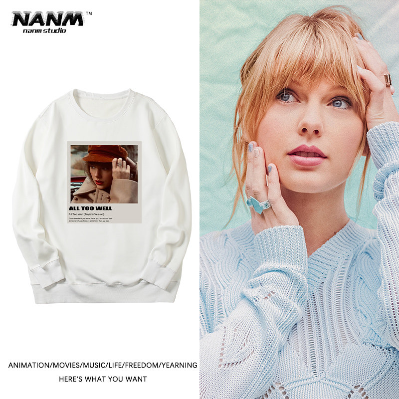 taylor swift泰勒斯威夫特新专辑red周边圆领卫衣男女生春秋上衣