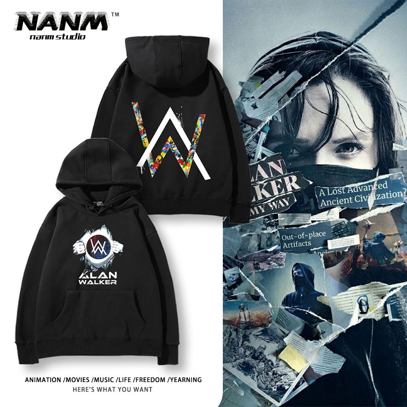 Alan Walker艾伦沃克周边连帽卫衣男女秋冬季Faded电音教主DJ外套