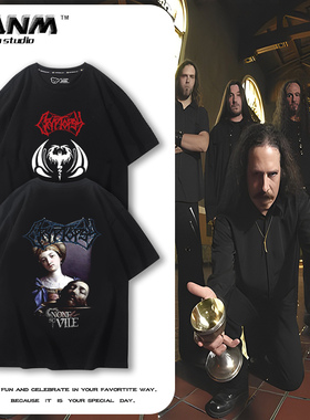 加拿大Cryptopsy地宫石魔乐队短袖男女夏季死亡金属摇滚纯棉T恤潮