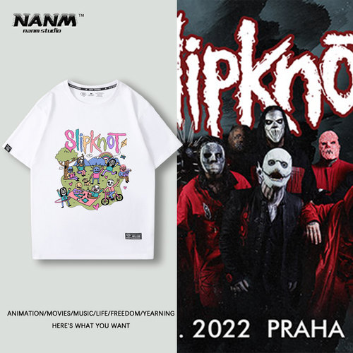 活结短袖卡通NANM乐队