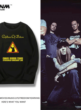 重金属乐队Children of Bodom博多之子春秋长袖卫衣男宽松上衣潮