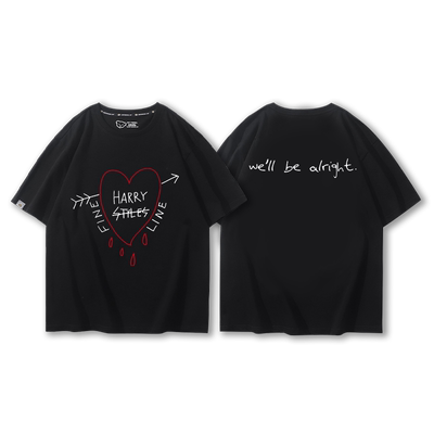 男女夏季街头休闲简约印花