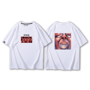 King Crimson克里姆森国王摇滚乐队T恤男夏季纯棉宽松街头半截袖