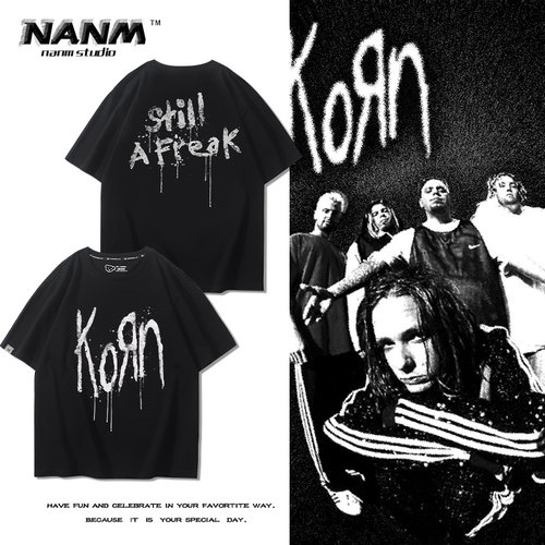 印花美式复古纯棉百搭短袖潮