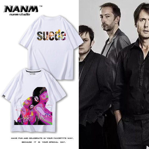 夏季纯棉个性印花半截袖