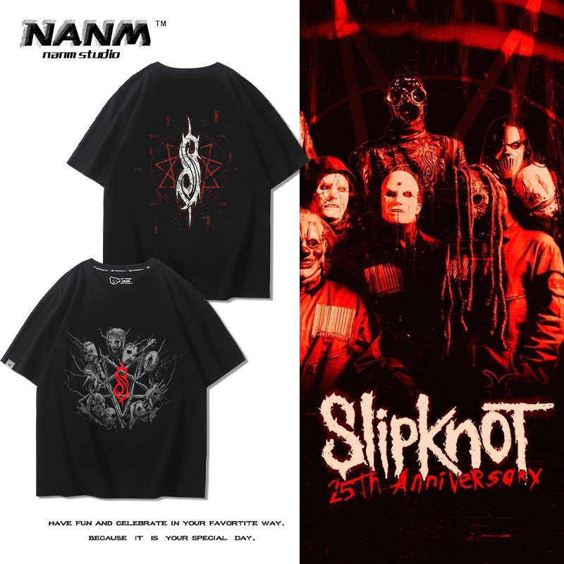 SLIPKNOT活结乐队短袖T恤男生