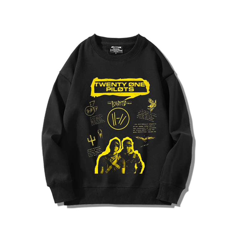 二十一名飞行员twenty one pilots独立流行组合圆领卫衣秋冬外套