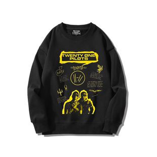 二十一名飞行员twenty one pilots独立流行组合圆领卫衣秋冬外套