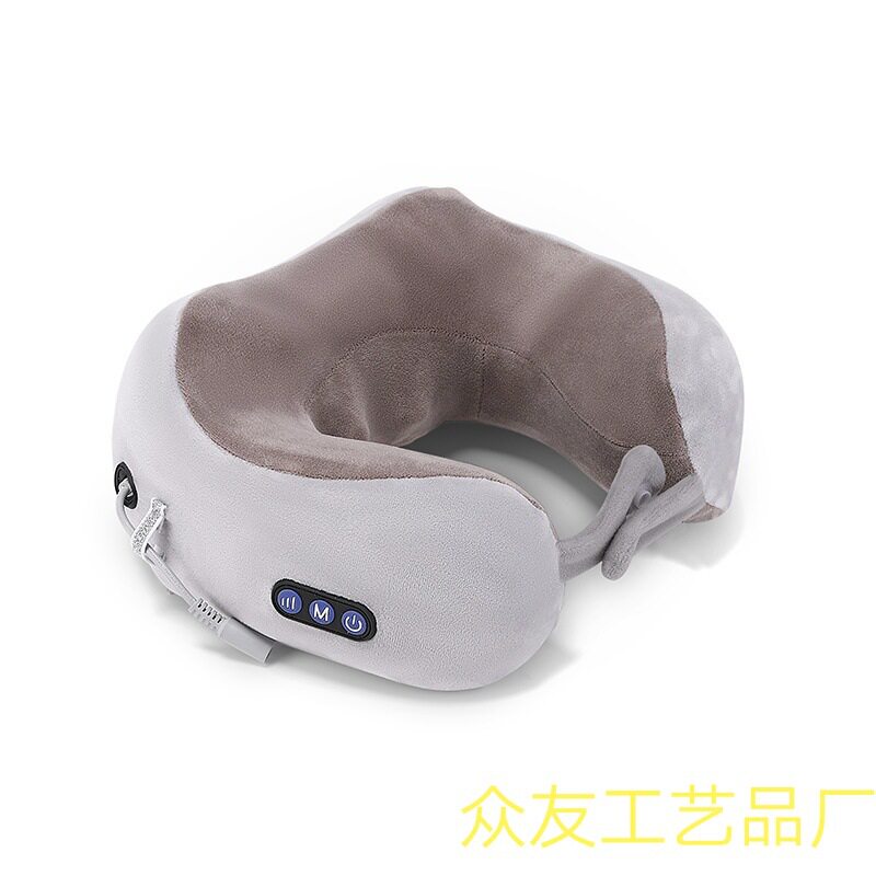 颈椎按摩器 U型按摩枕 智能颈椎按摩枕 便携旅行按摩器肩颈按摩仪