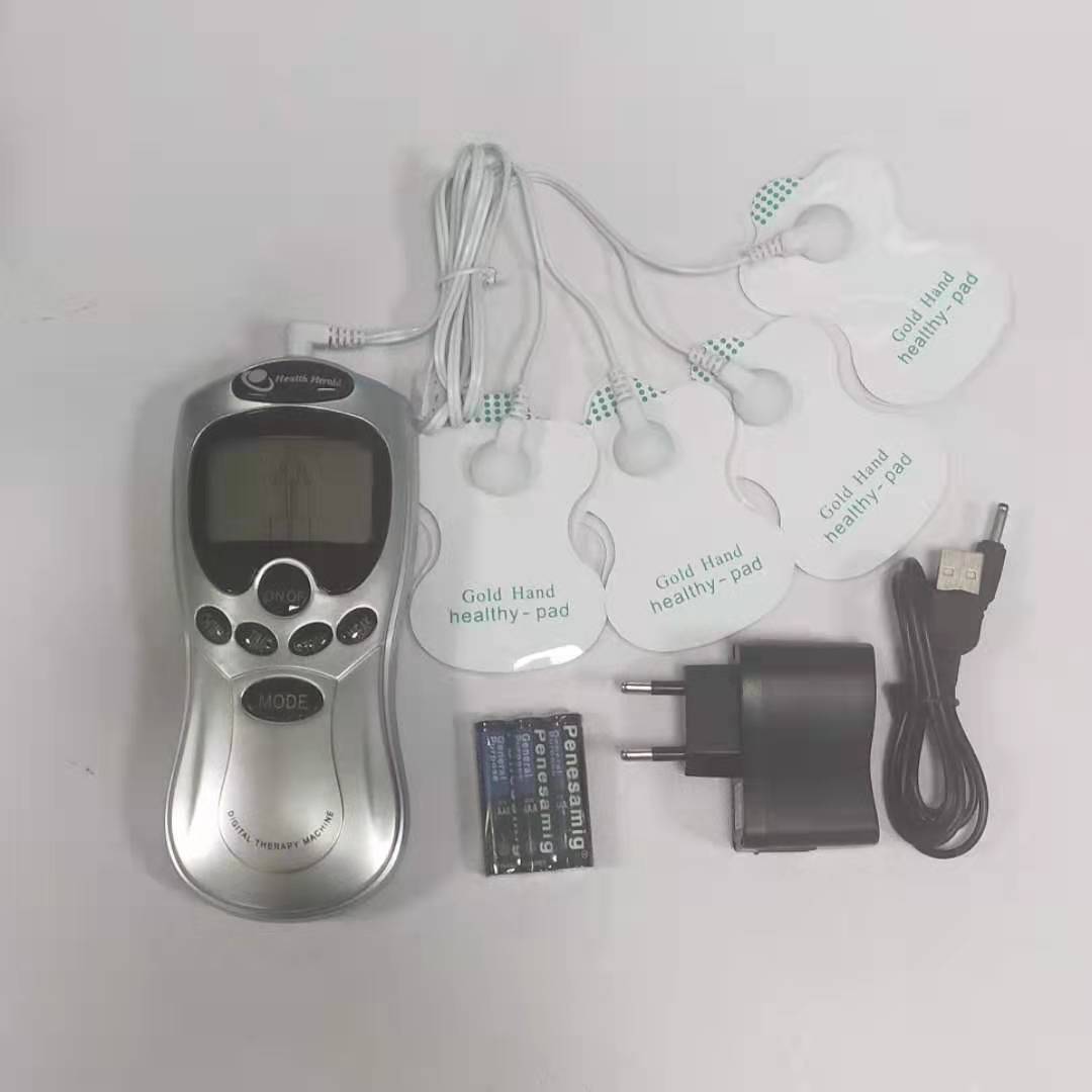 源头便携式数码按摩仪黑白屏电池款脉冲按摩器电疗仪