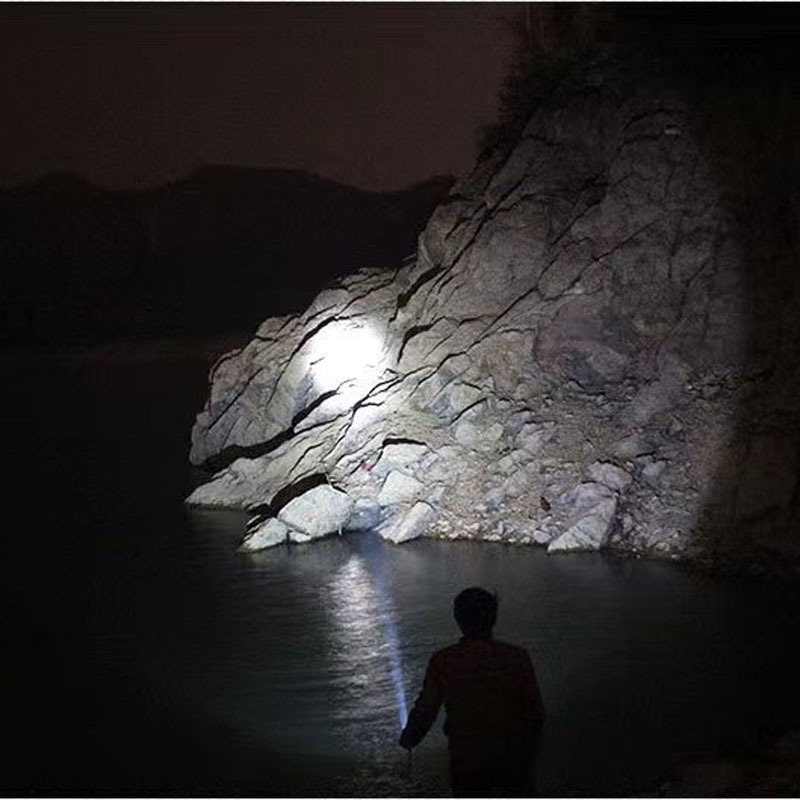 新款强光手电筒远射灯户外防水续航长Type-c充电射程远可变焦