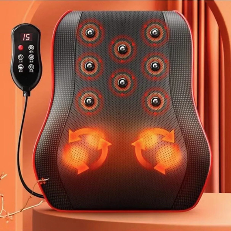 货源腰部按摩垫颈背腰三用颈椎按摩枕 腰部按摩器