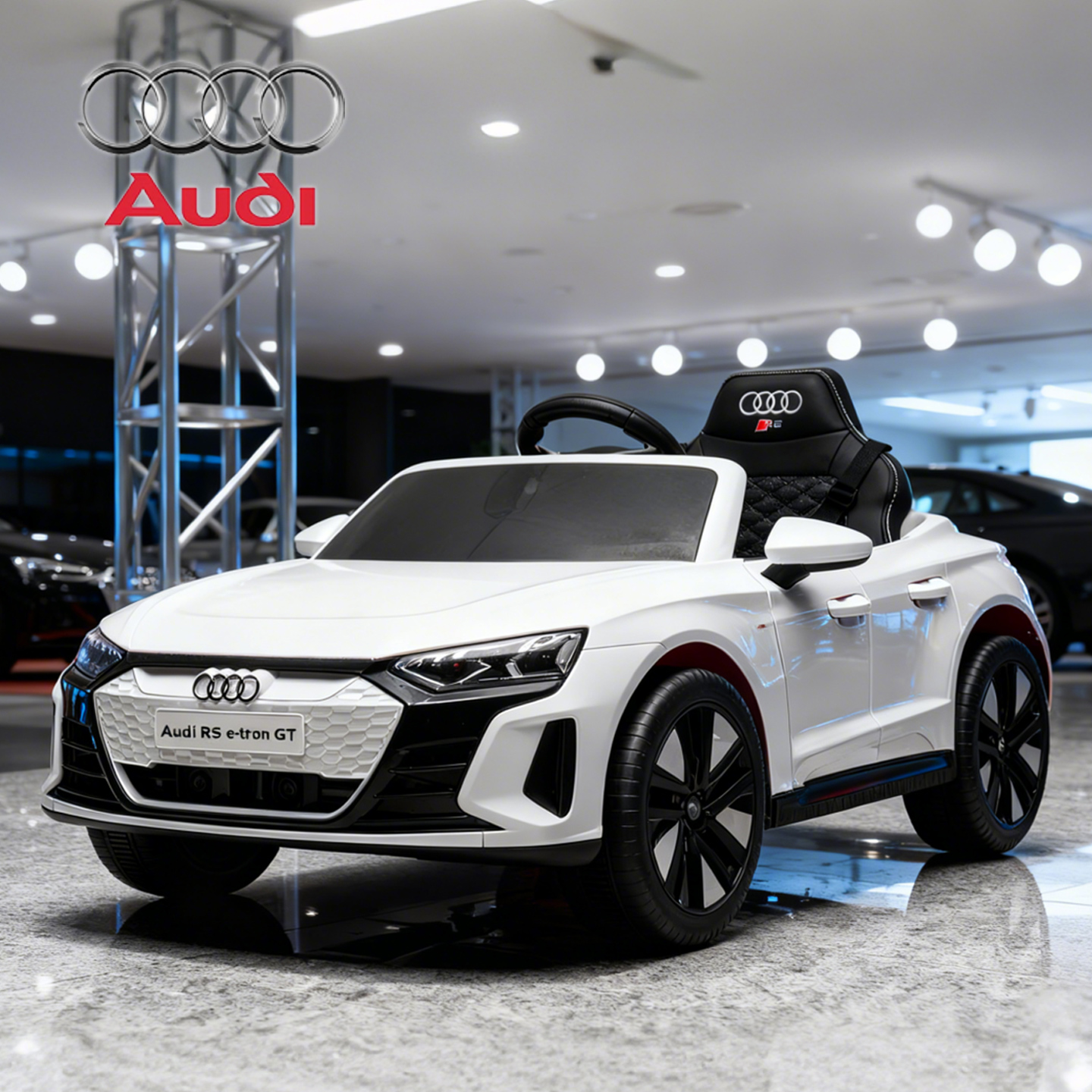 奥迪RSGT婴儿童电动车四轮跑车童车宝宝玩具车可坐人小孩遥控汽车